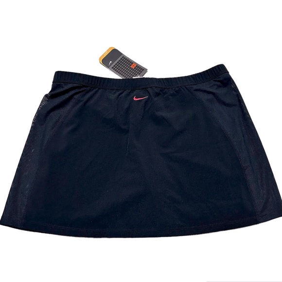Nike NWT Vintage Tennis Skirt Dri-Fit Navy With Pink Swoosh SZ L - Picture 1 of 9